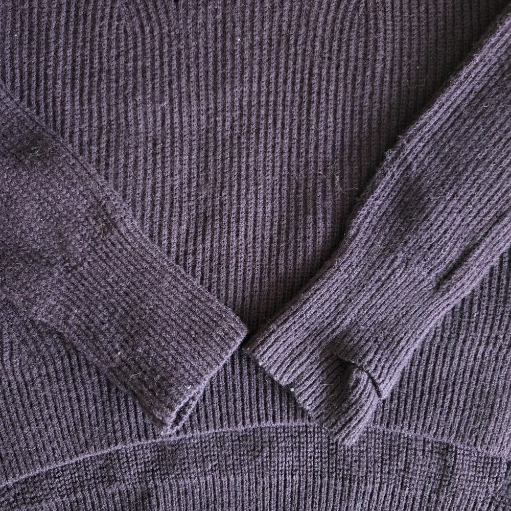 Lululemon Seva Merino Wool Sweater Black Cherry Size 8 - Picture 7 of 13